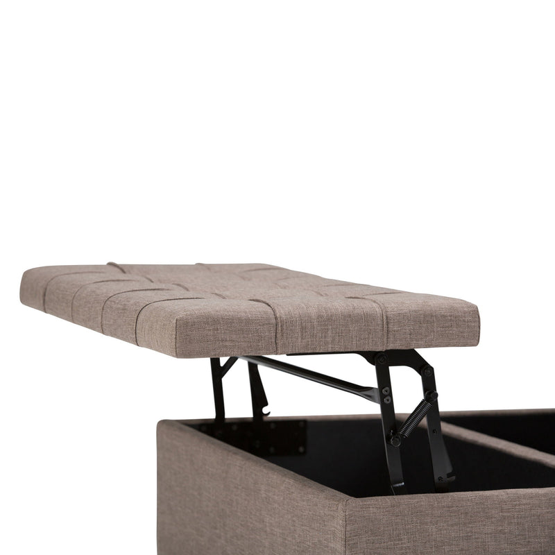 Harrison - Upholstered Coffee Table Storage Ottoman by HouseOfZazla