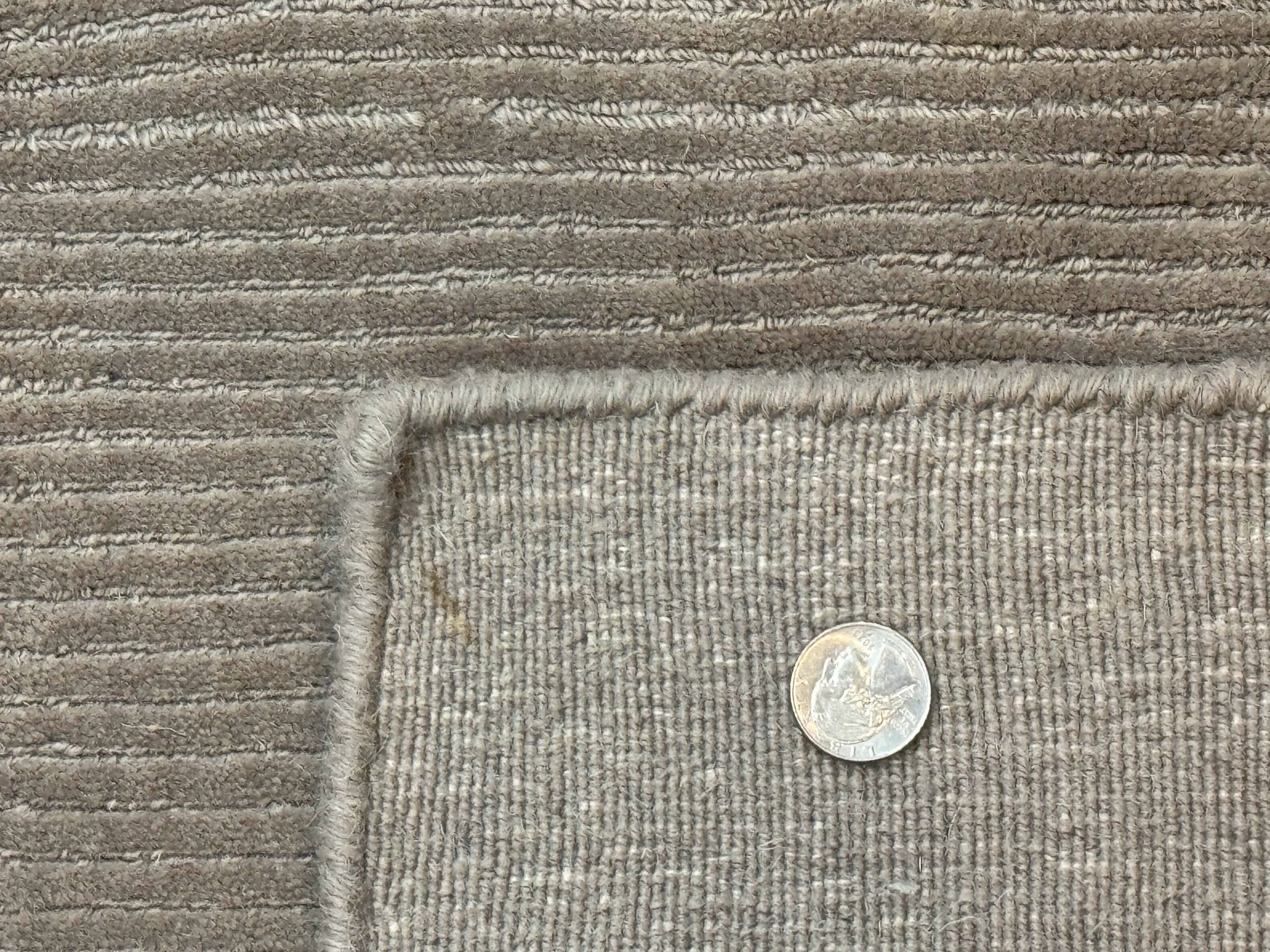 Tibetan Rug 8x10 Taupe Handmade Wool Modern Contemporary Carpet by Jewel Rugs