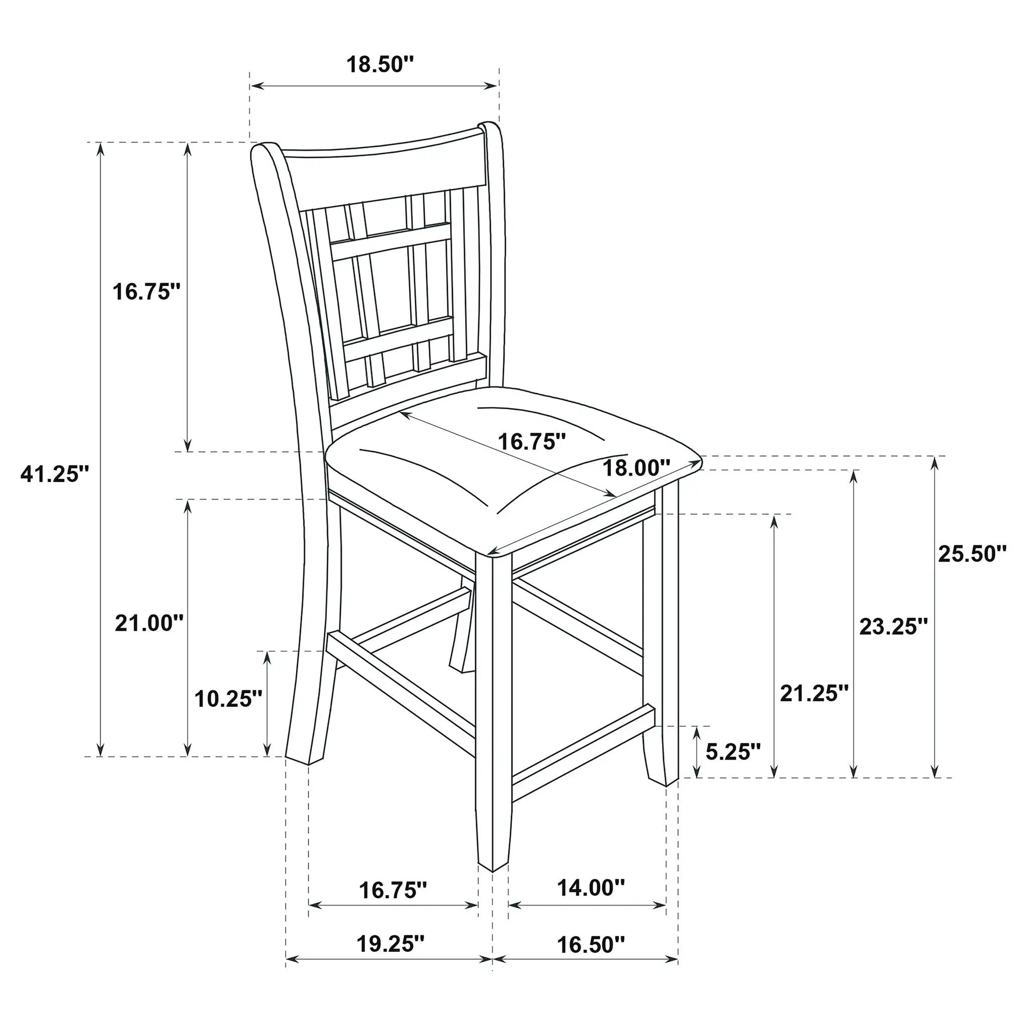 Lattice Back Counter Height Stools (Set of 2) by HouseOfZazla