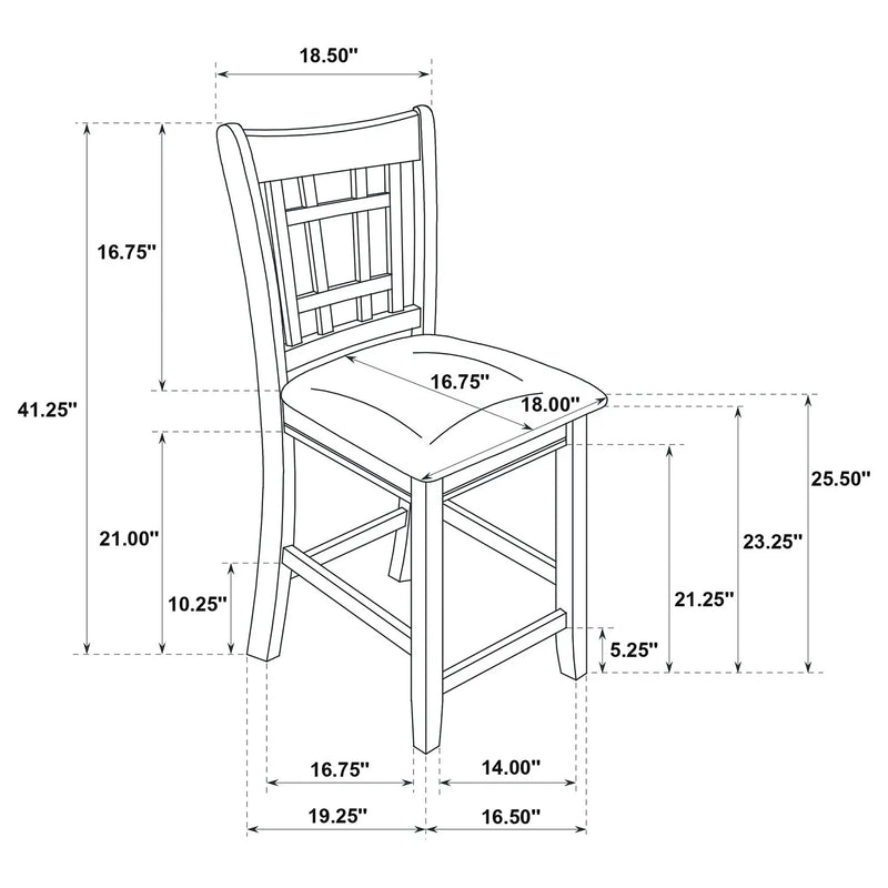 Lattice Back Counter Height Stools (Set of 2) by HouseOfZazla