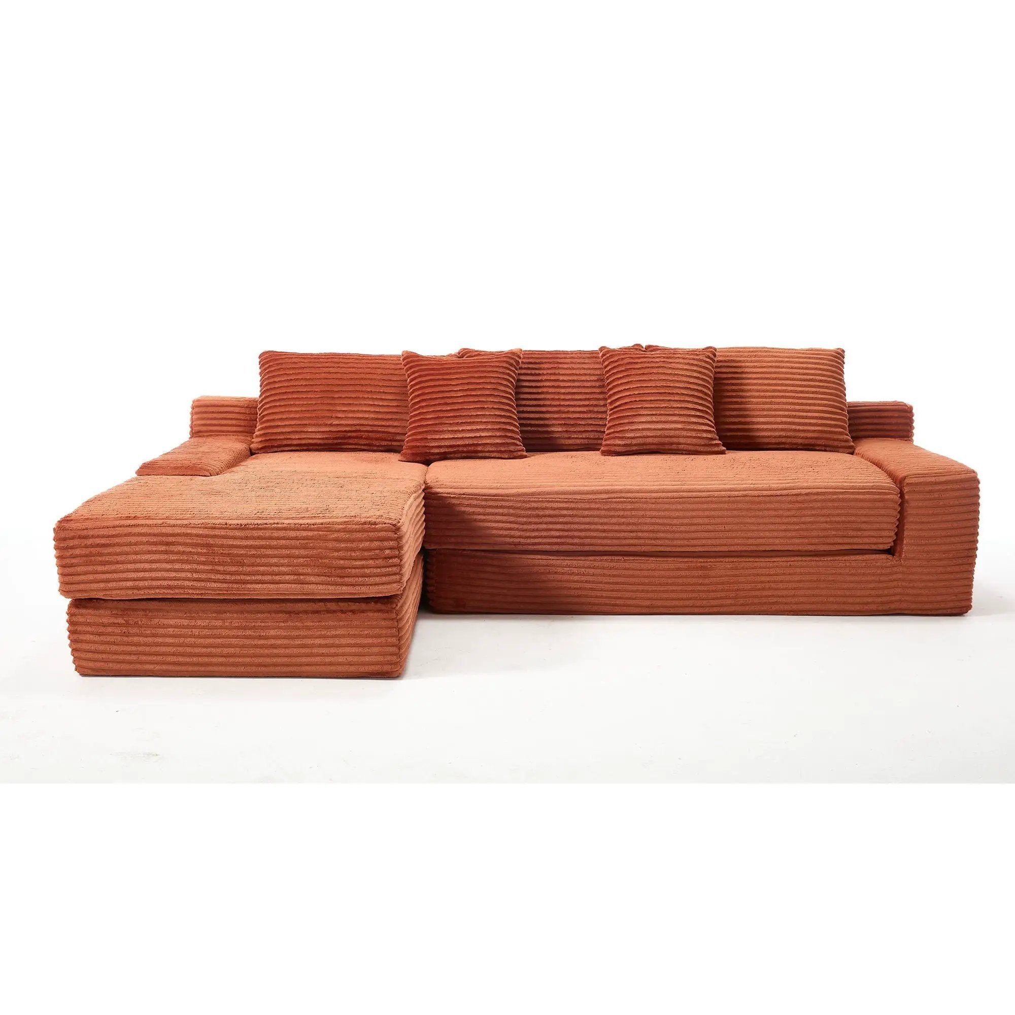 Modern L - Shaped Sectional Couch With Memory Foam by HouseOfZazla