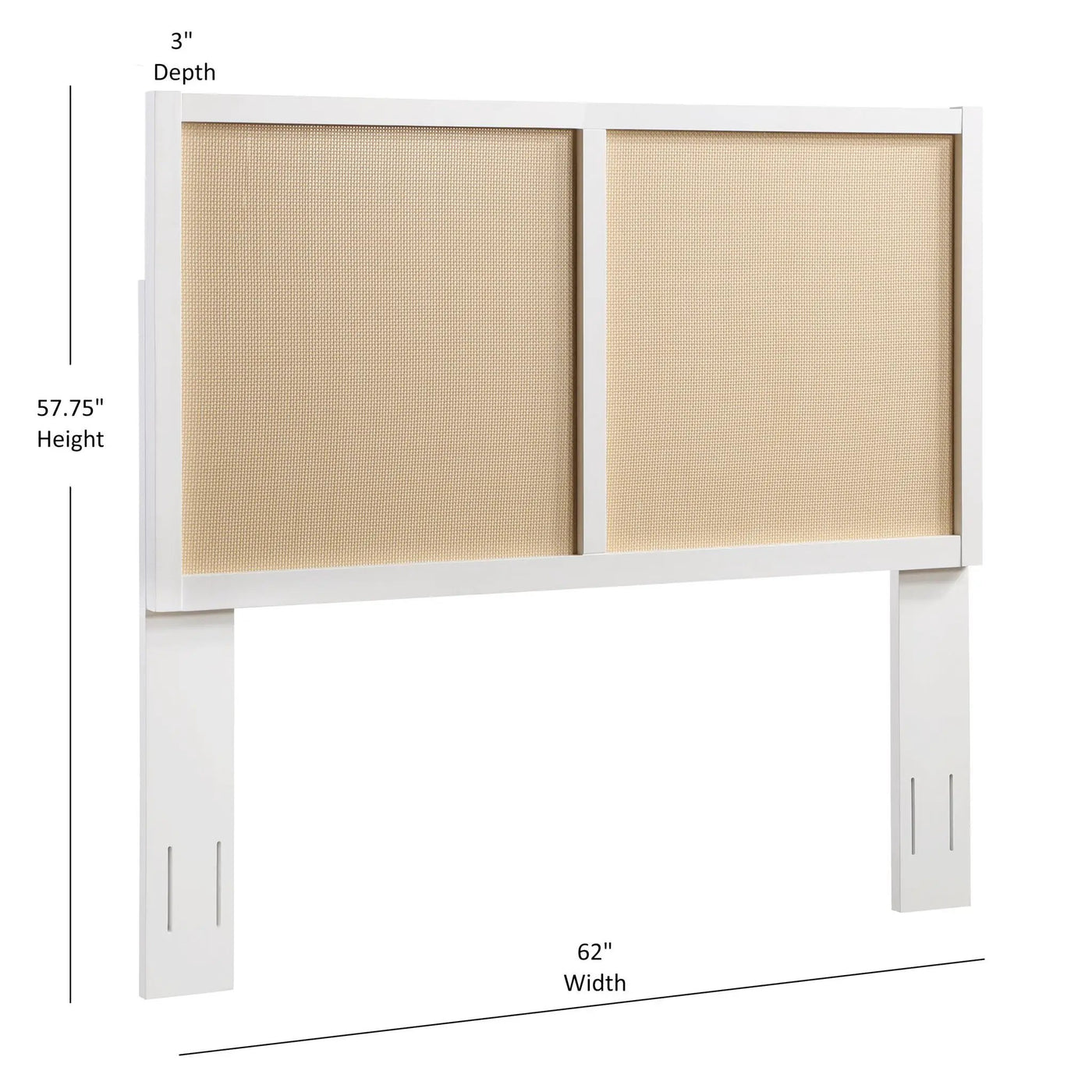 Barkley - Cane Headboard With Adjustable Height by HouseOfZazla