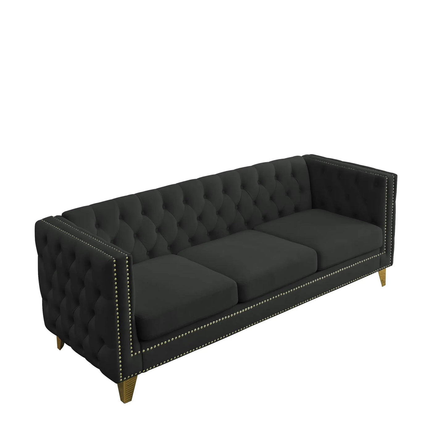 Modern Sofa With Button Tufting, Upholstered Couch For Living Room by HouseOfZazla