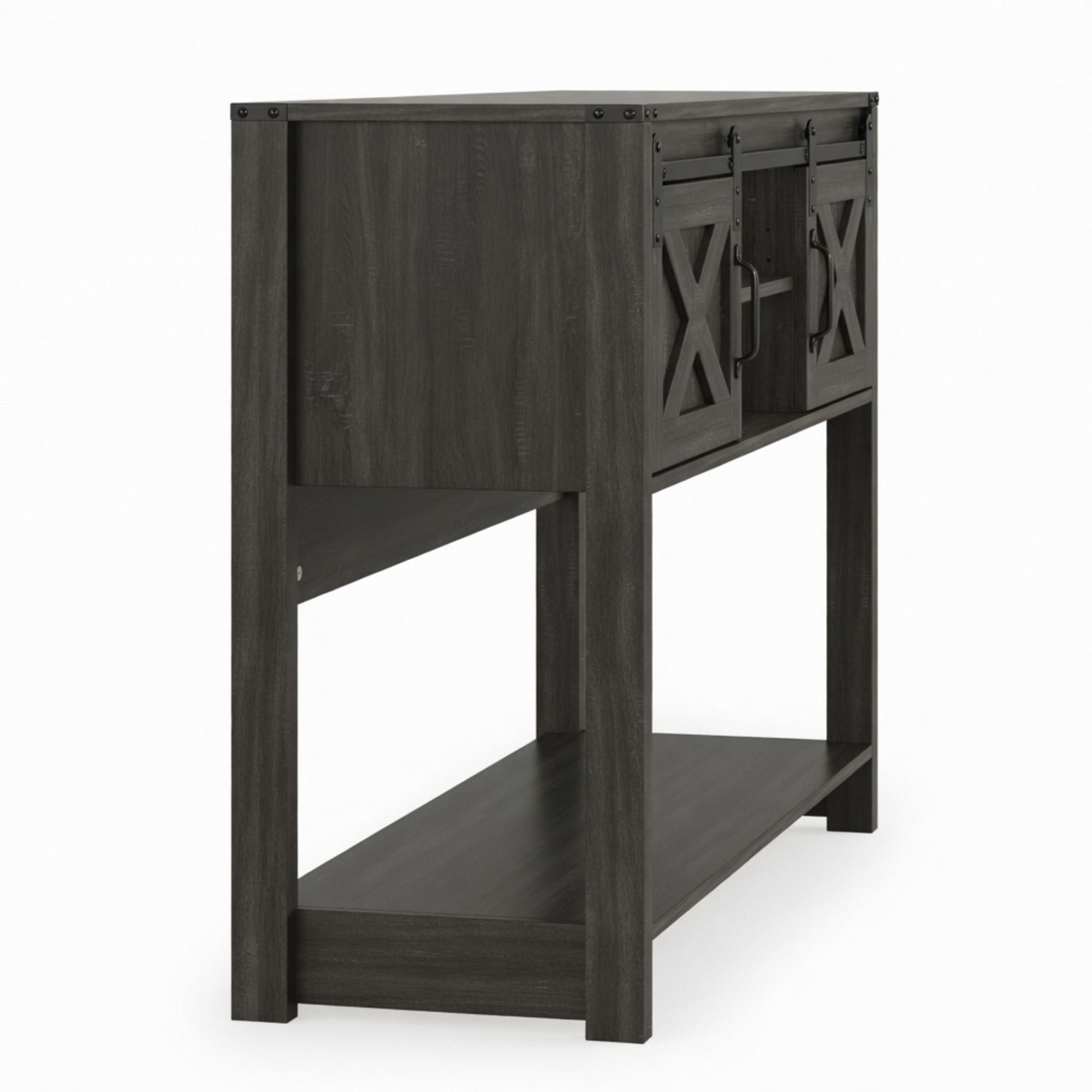 Farmhouse Entryway Table With Sliding Barn Door by HouseOfZazla