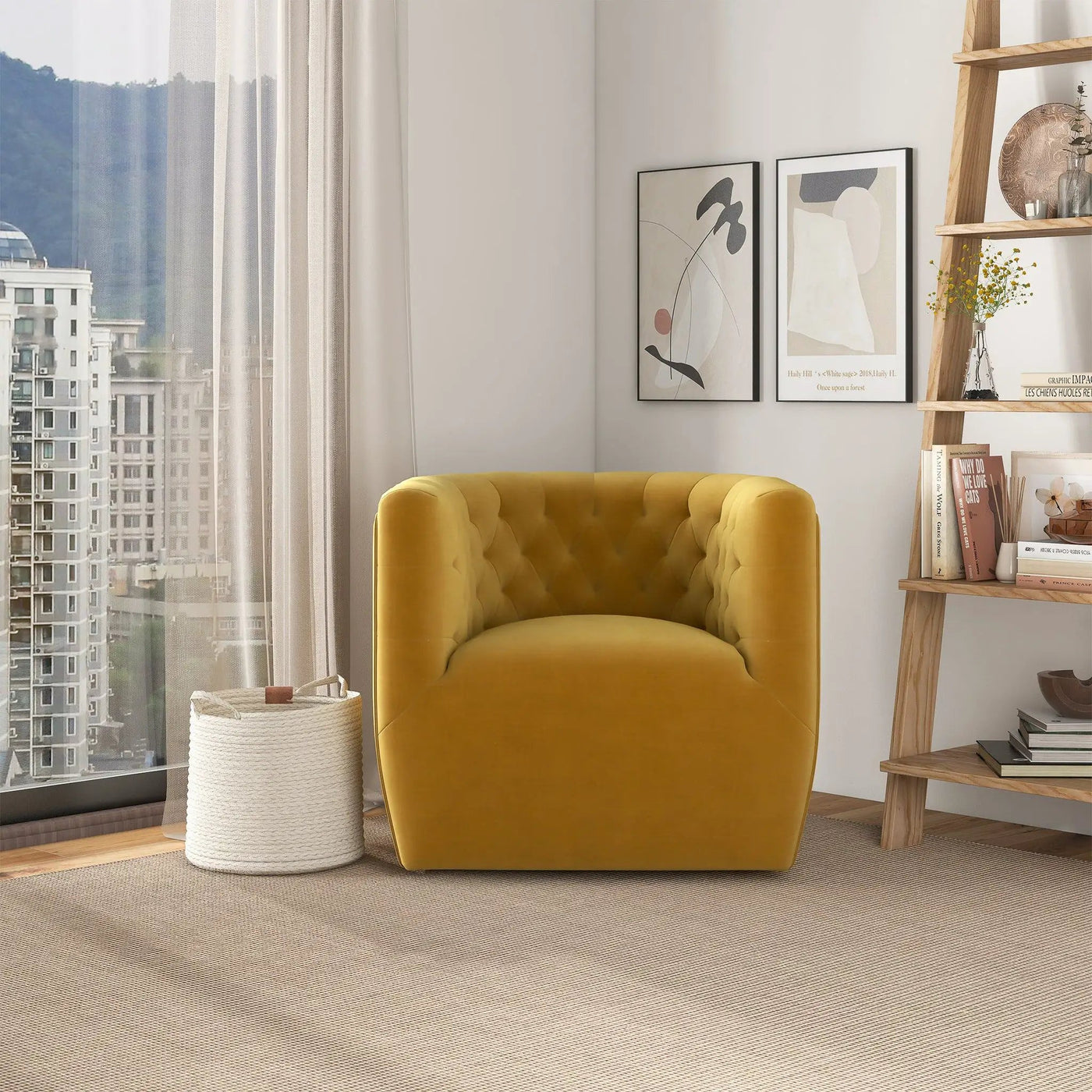 Delaney - Ergonomic Design Swivel Chair by Unique Piece Furniture