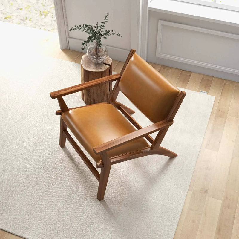 Hendrix - Antique Arm Chair - Brown / Rustic / Tan by HouseOfZazla