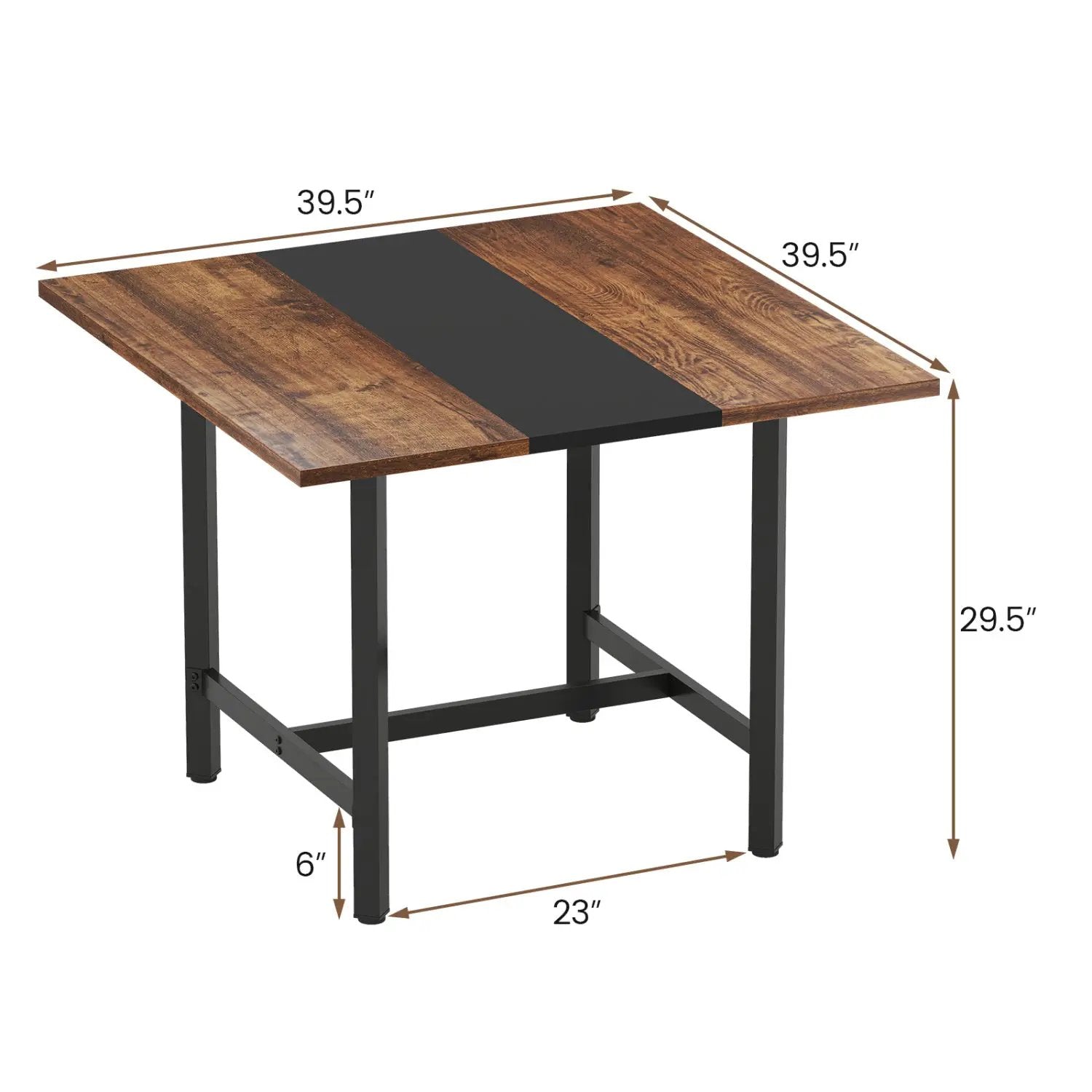 39.5" Square Conference Table with Thickened Tabletop by DirectDeals