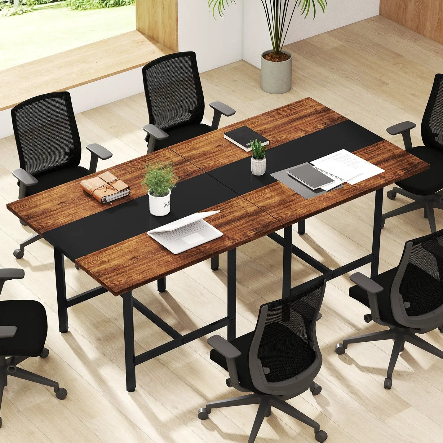 39.5" Square Conference Table with Thickened Tabletop by DirectDeals