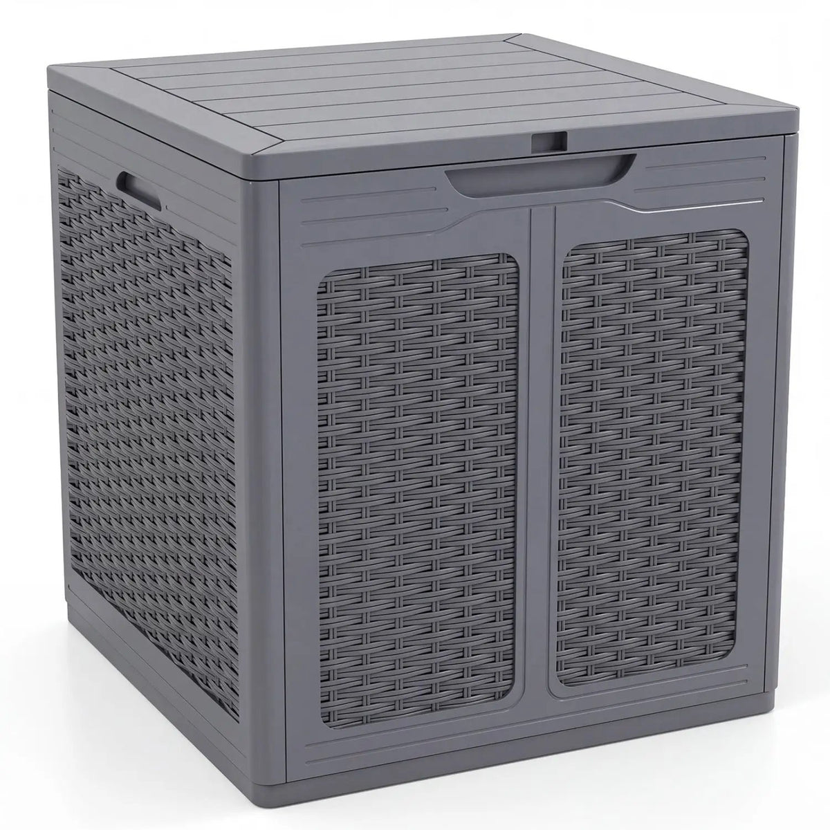 39 Gallon Deck Box with Lockable Lid - Weatherproof Storage, photo 4 of 24