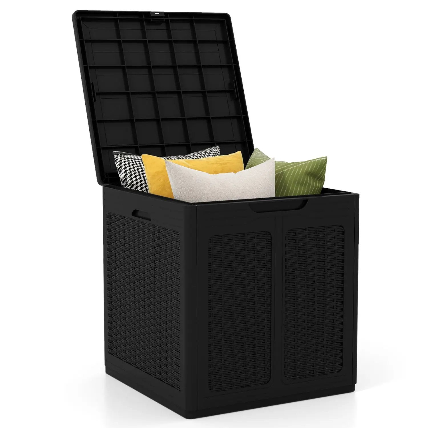 39 Gallon Deck Box with Lockable Lid - Weatherproof Storage by DirectDeals