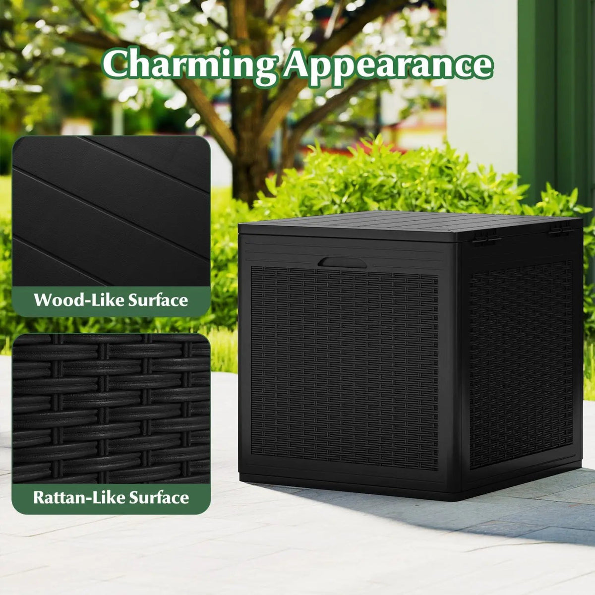 39 Gallon Deck Box with Lockable Lid - Weatherproof Storage, photo 24 of 24