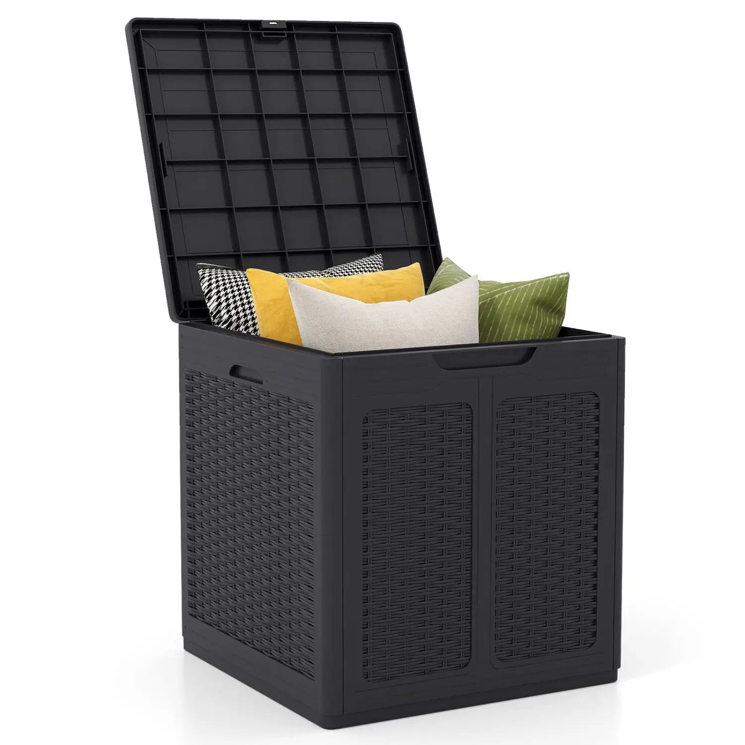 39 Gallon Deck Box with Lockable Lid - Weatherproof Storage by DirectDeals
