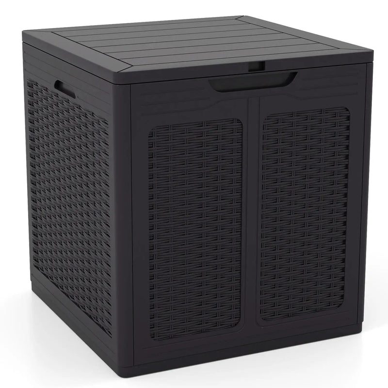 39 Gallon Deck Box with Lockable Lid - Weatherproof Storage by DirectDeals