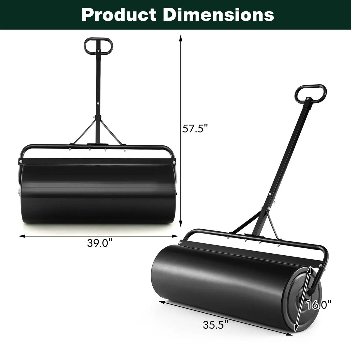 39 Inch Wide Push/Tow Lawn Roller, photo 5 of 9