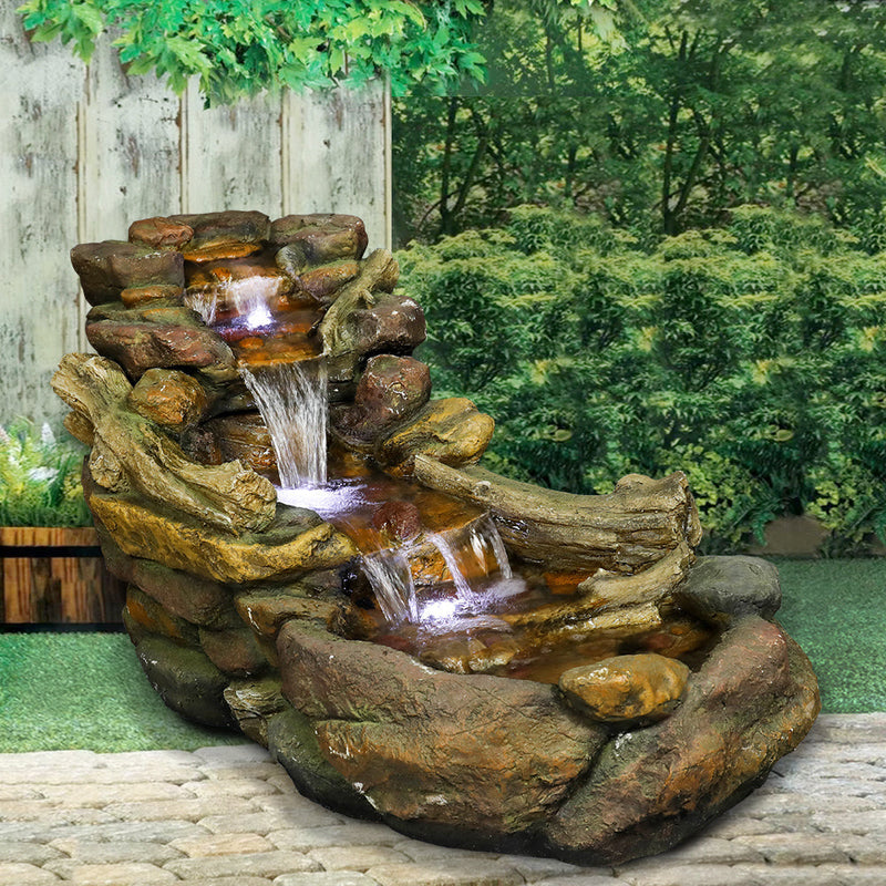 Resin Driftwood Creek Horizontal Outdoor Fountain 39 in, photo 3 of 11