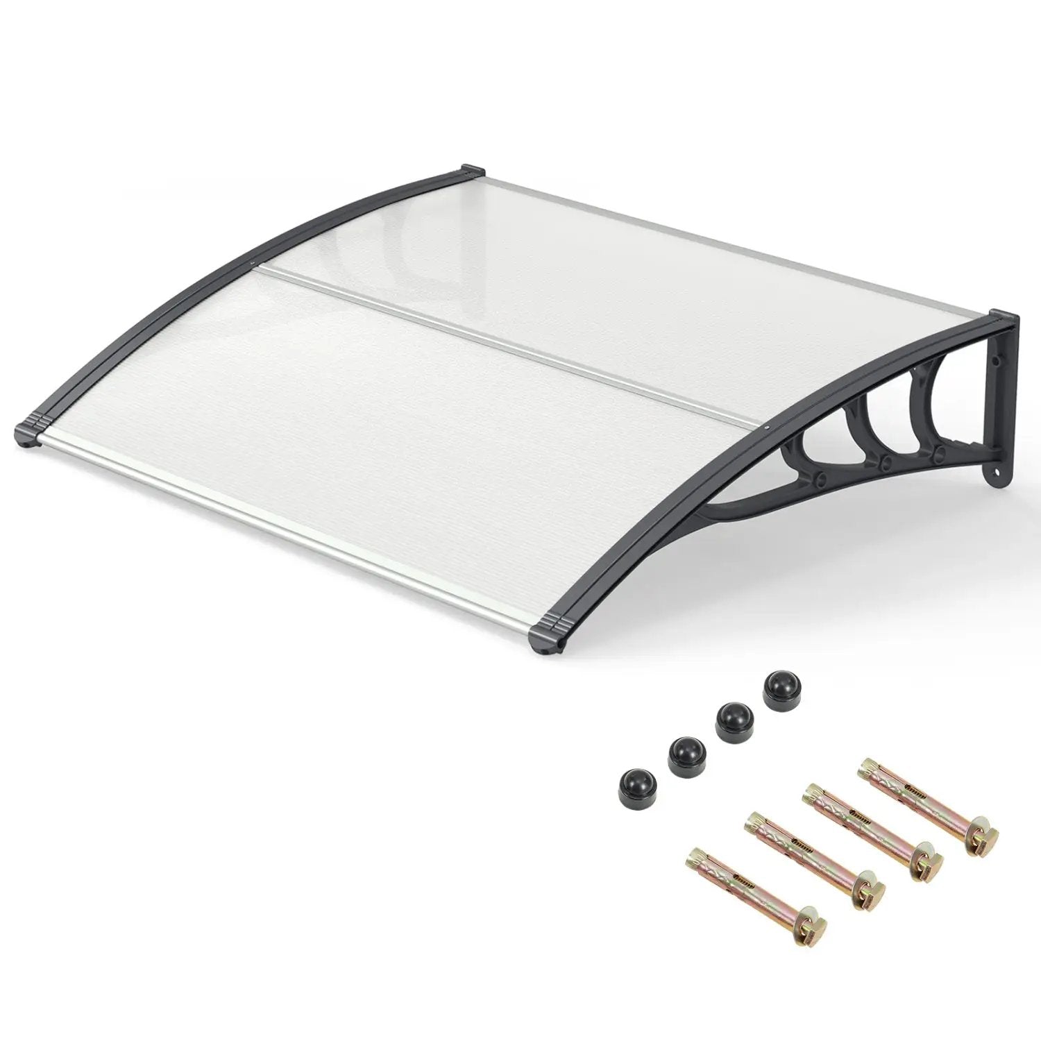 Door Awning 39x30 Inch Polycarbonate Window Canopy by DirectDeals