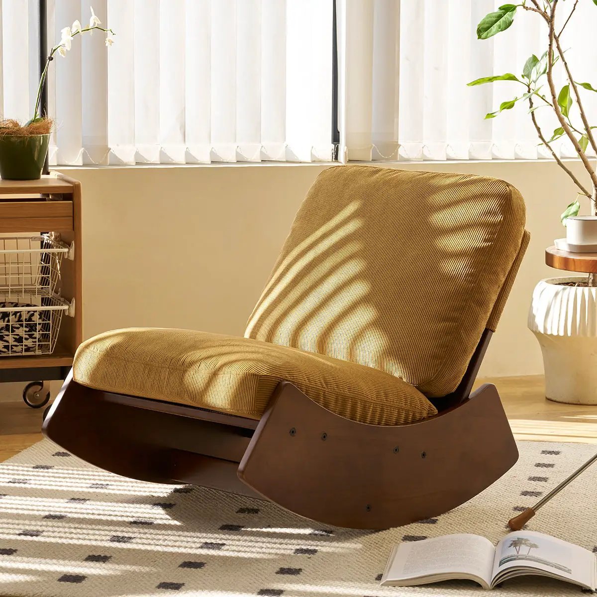 Comfortable High-Quality Upholstery Glider Rocking Chair by Unique Piece Furniture