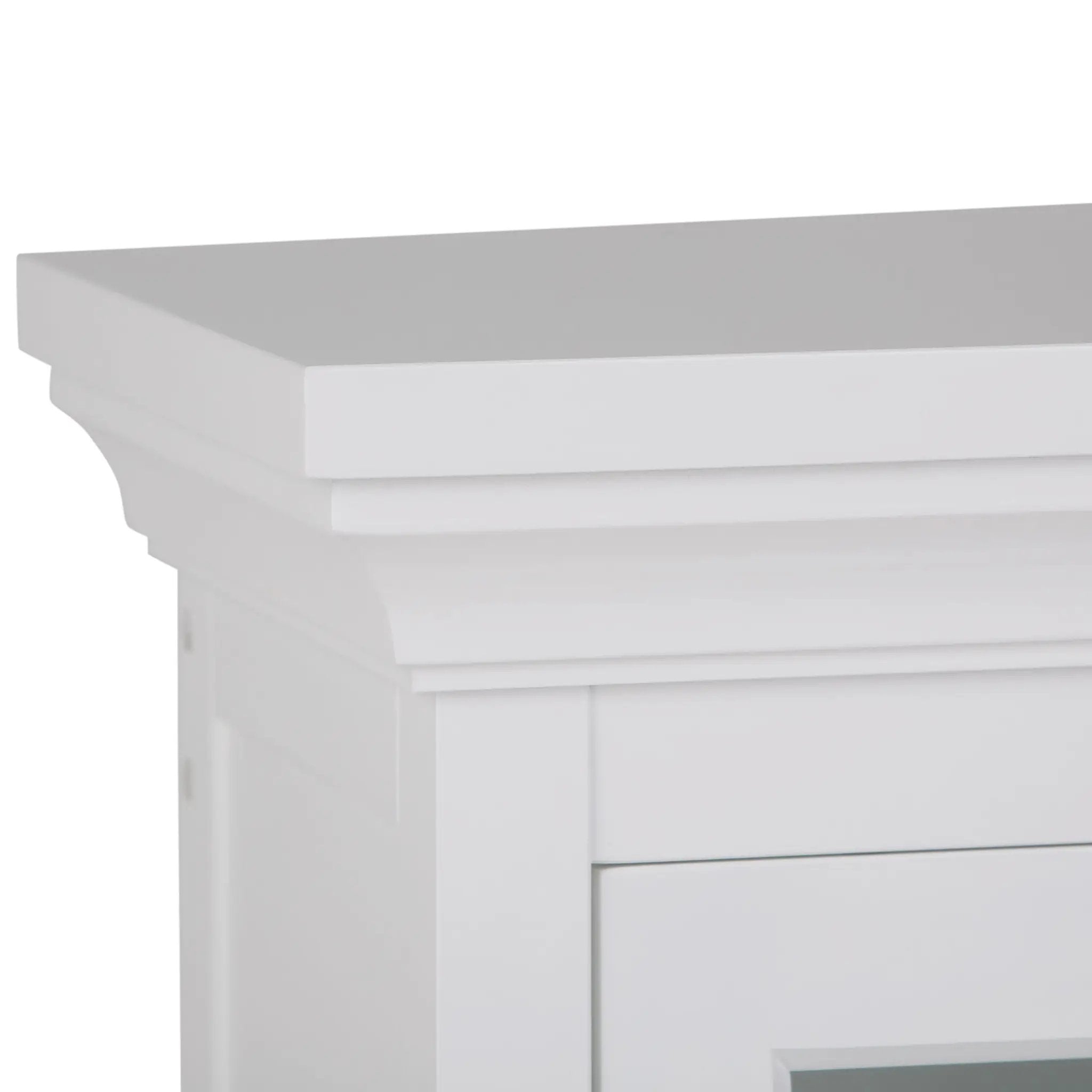 Avington - 2 Door Wall Cabinet With Cubbies - Pure White by Unique Piece Furniture