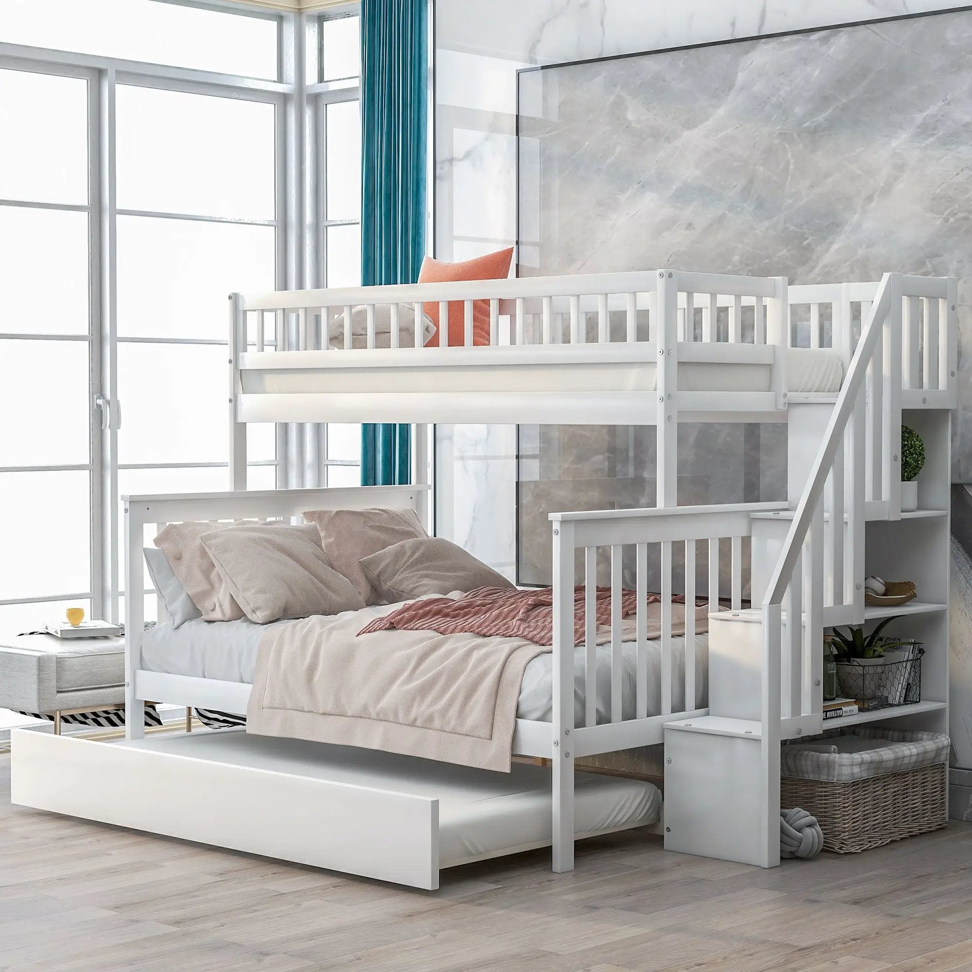 Bunk Bed With Staircase by Unique Piece Furniture