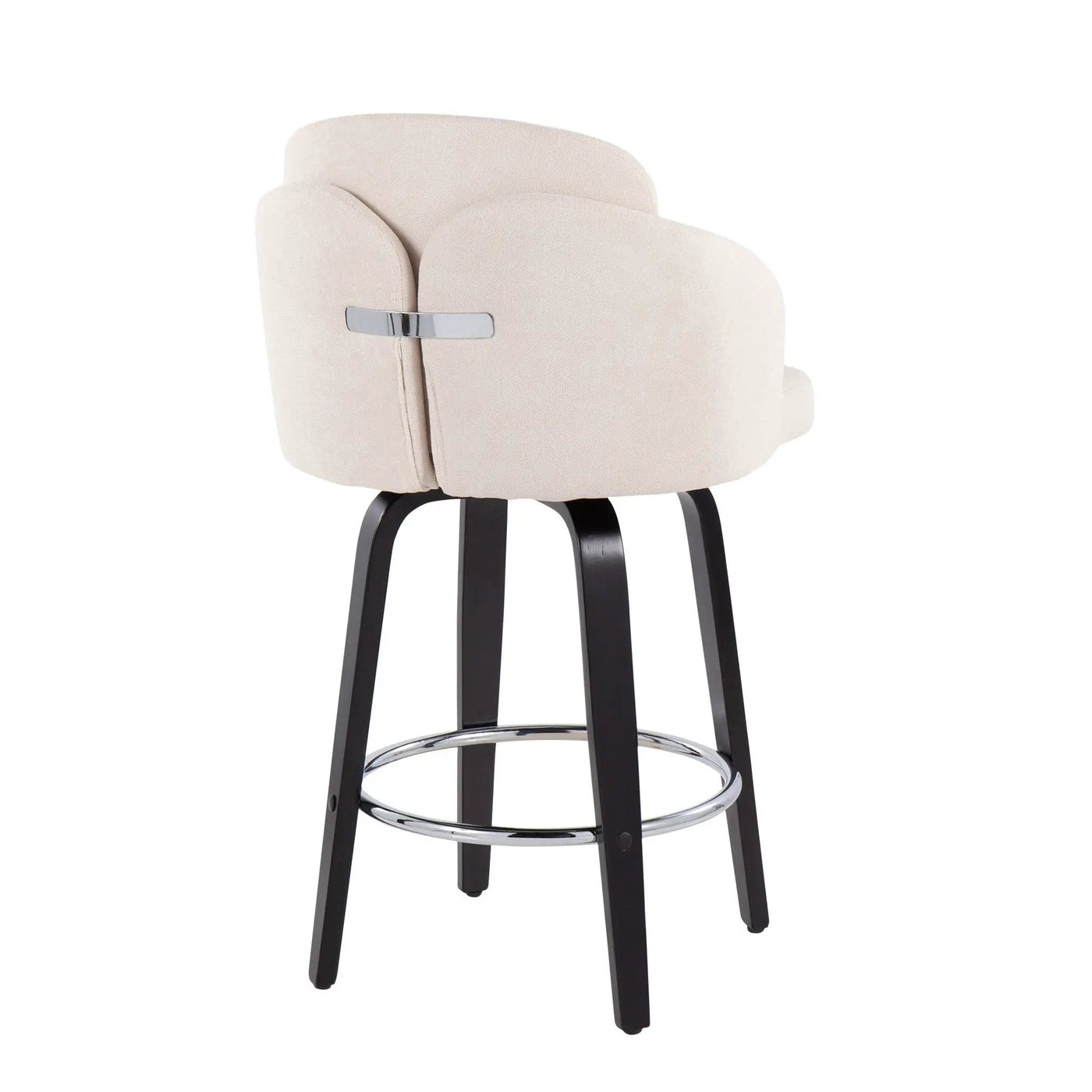Dahlia - Contemporary Counter Stool Round Footrest (Set of 2) by HouseOfZazla