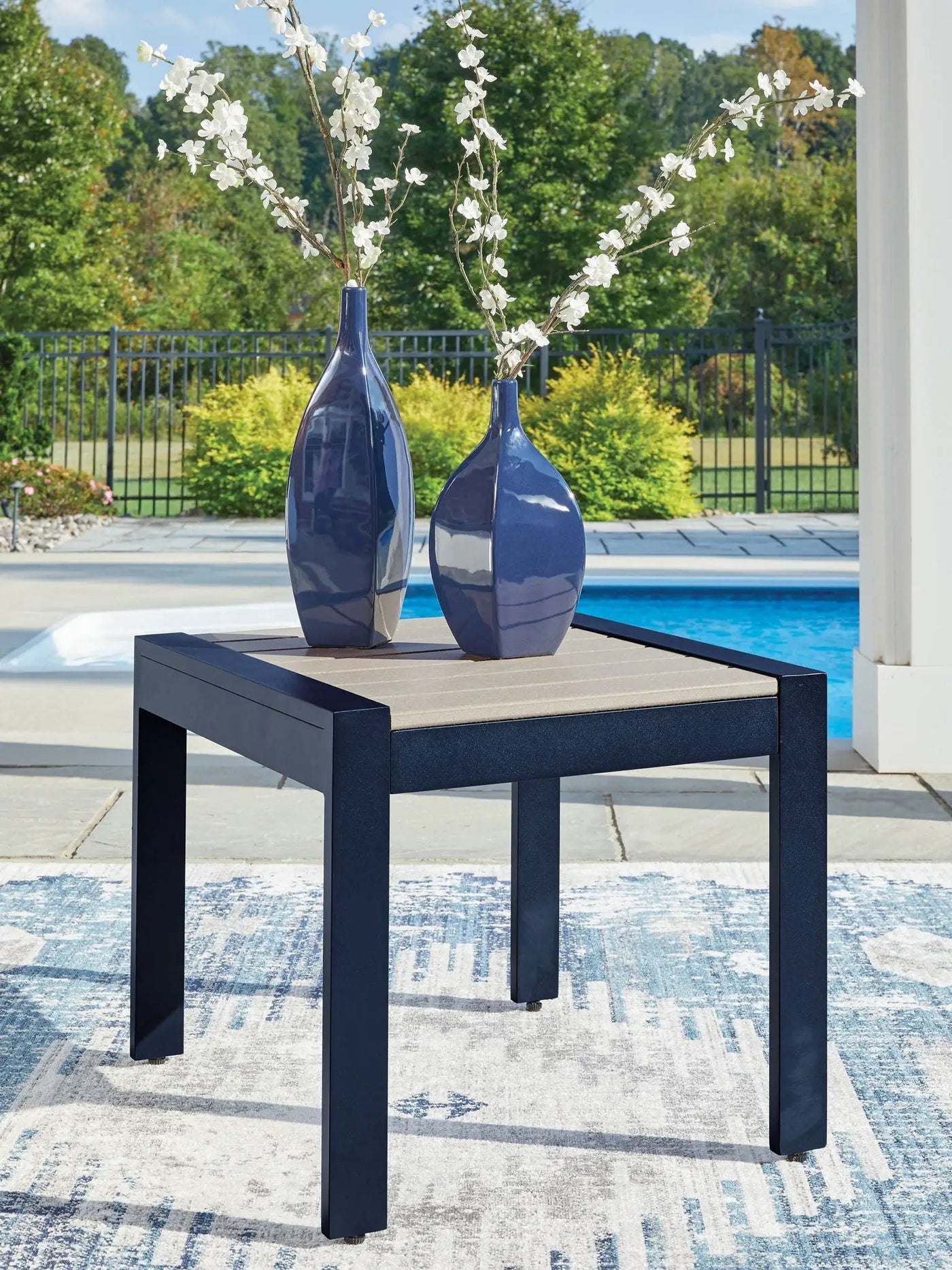 East Beach - Blue - Rectangular Cocktail Table by Unique Piece Furniture