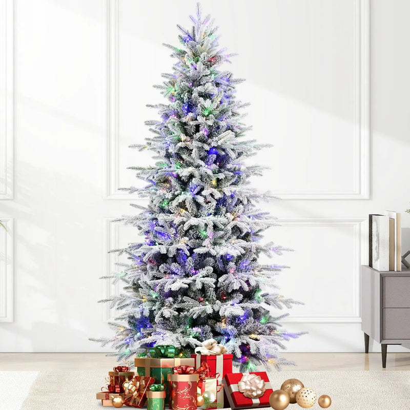 Premium 8FT Flocked Artificial Christmas Tree by HouseOfZazla