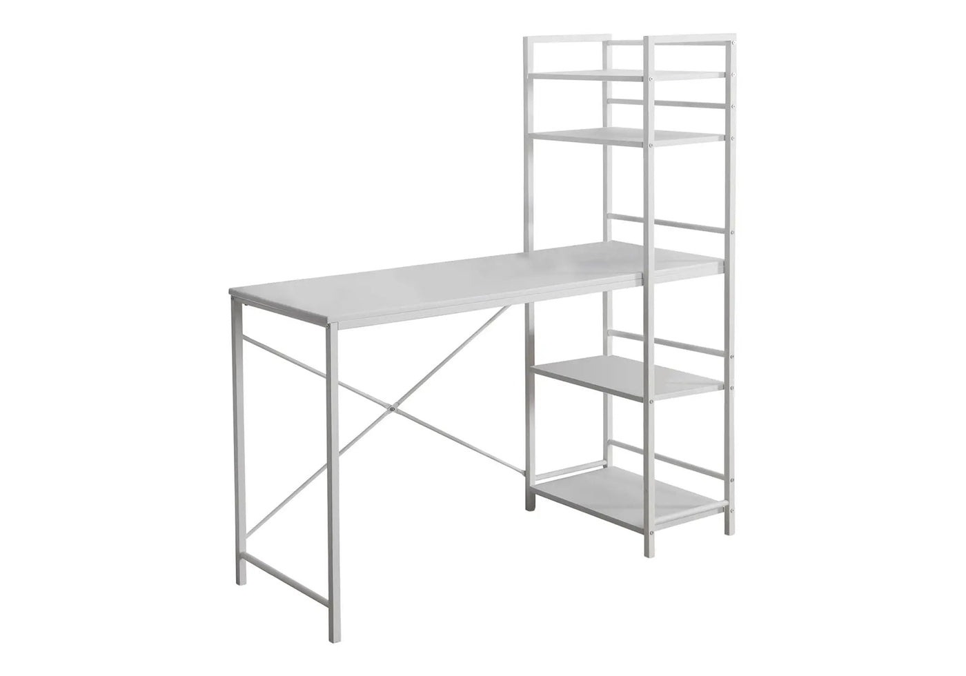 Computer Desk for Home Office with Laptop Storage Shelves by HouseOfZazla