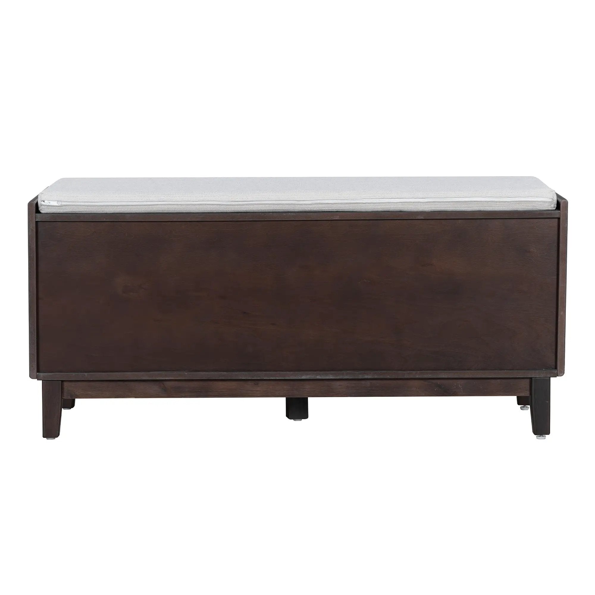 TREXM Boho Rattan Entryway Bench with Storage by HouseOfZazla