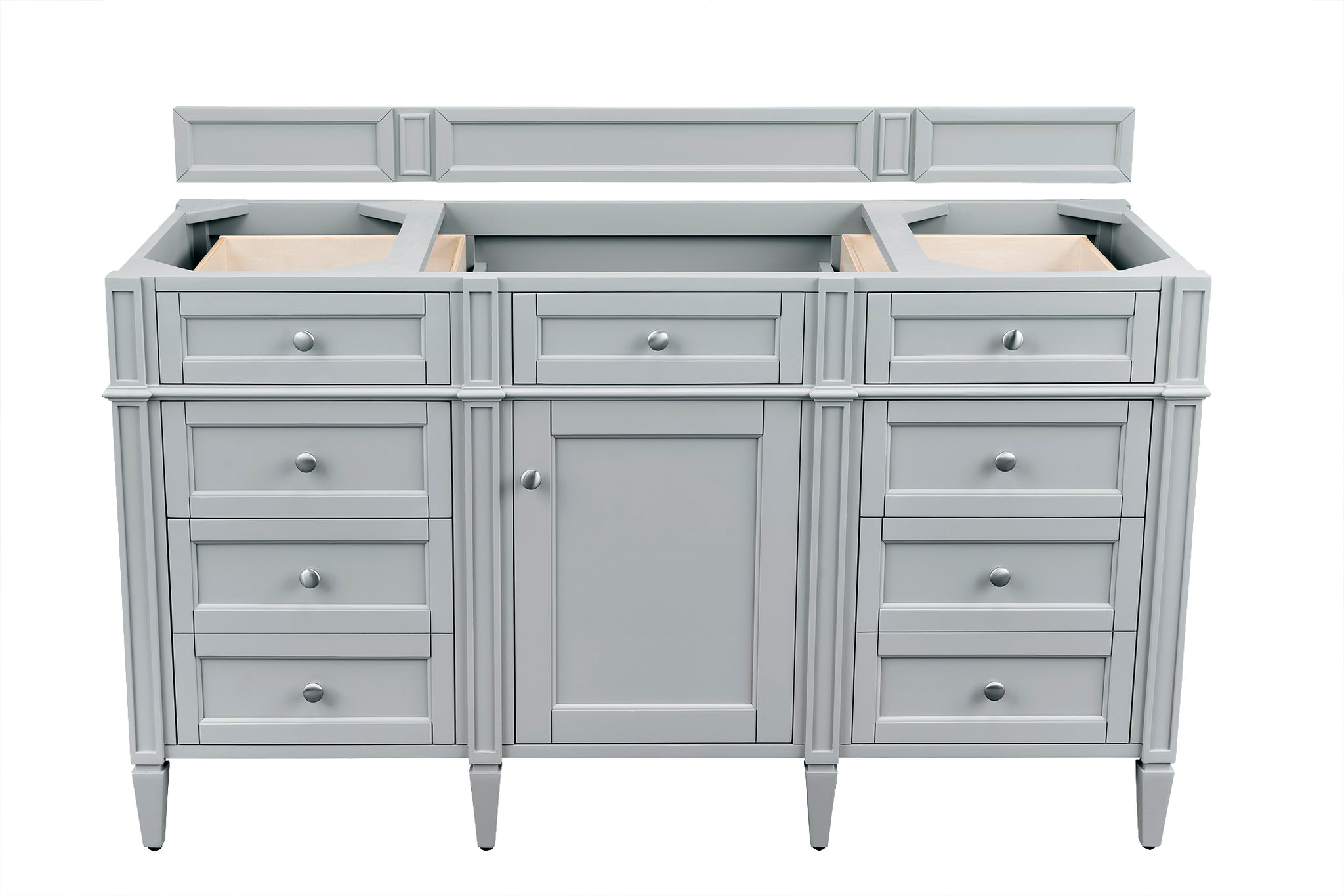 James Martin Brittany 60" Single Bathroom Vanity, Urban Gray, cabinet without a countertop