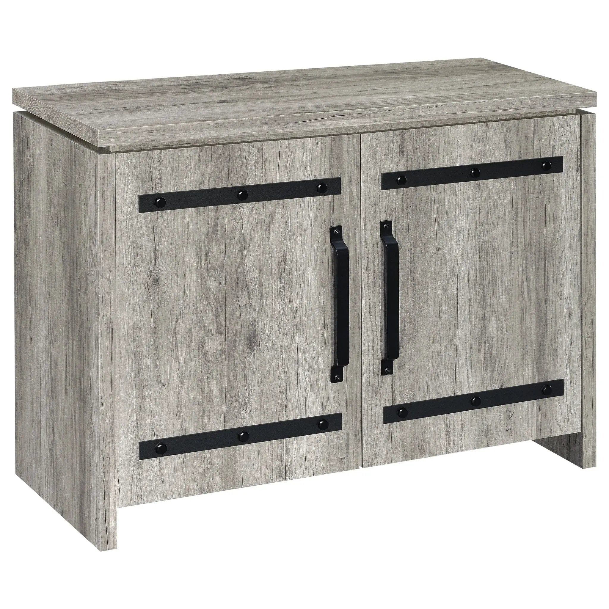 Enoch 2-door Engineered Wood Accent Cabinet Grey Driftwood by Unique Piece Furniture