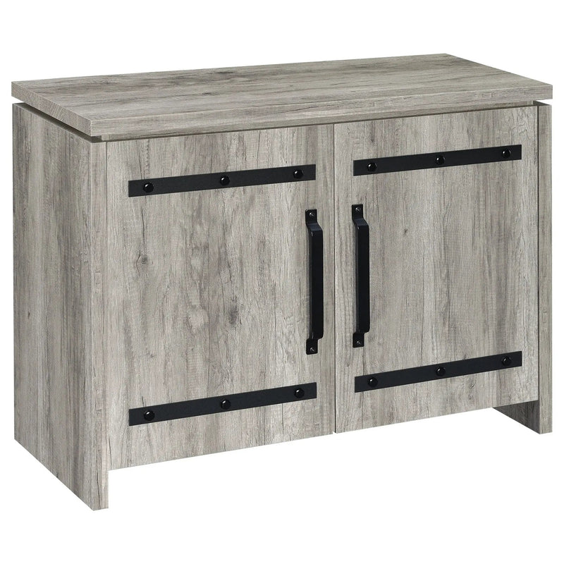 Enoch 2-door Engineered Wood Accent Cabinet Grey Driftwood by Unique Piece Furniture