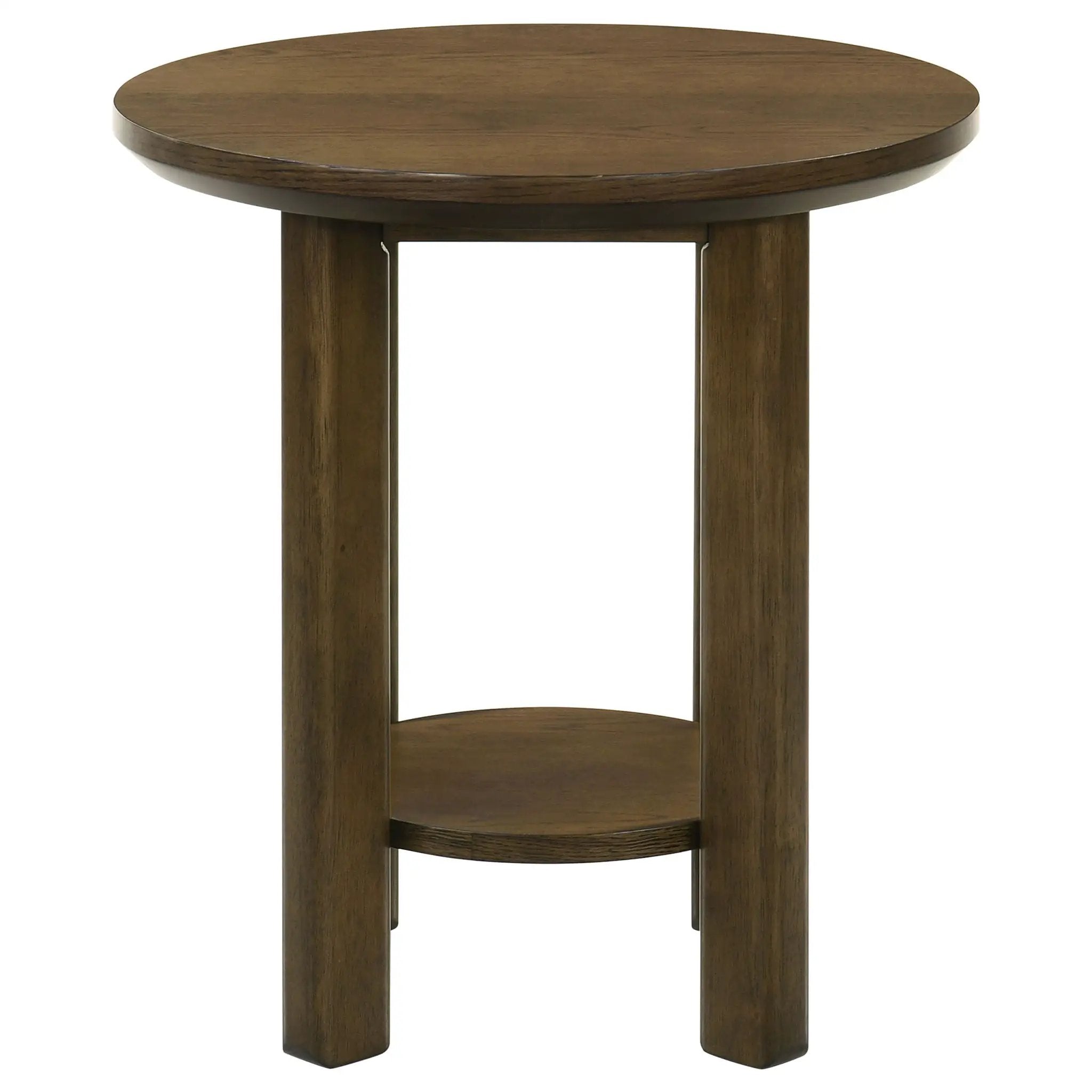 Ottowa 2-piece Round Wood Coffee Table Set Brown by Unique Piece Furniture