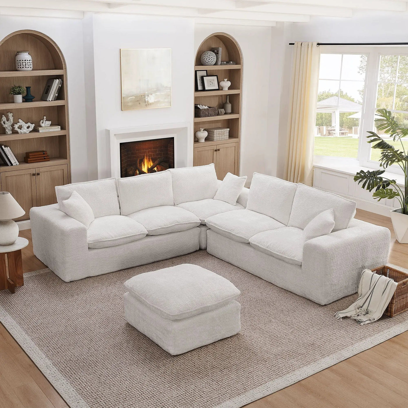 Sectional Sofa With Moveable Ottoman by HouseOfZazla