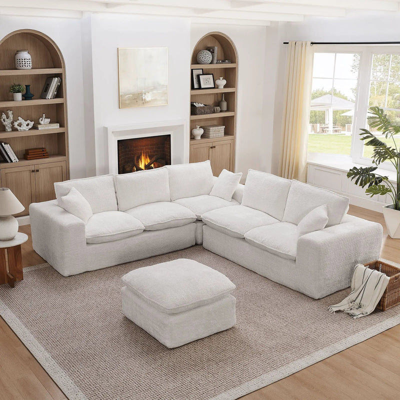 Sectional Sofa With Moveable Ottoman by HouseOfZazla