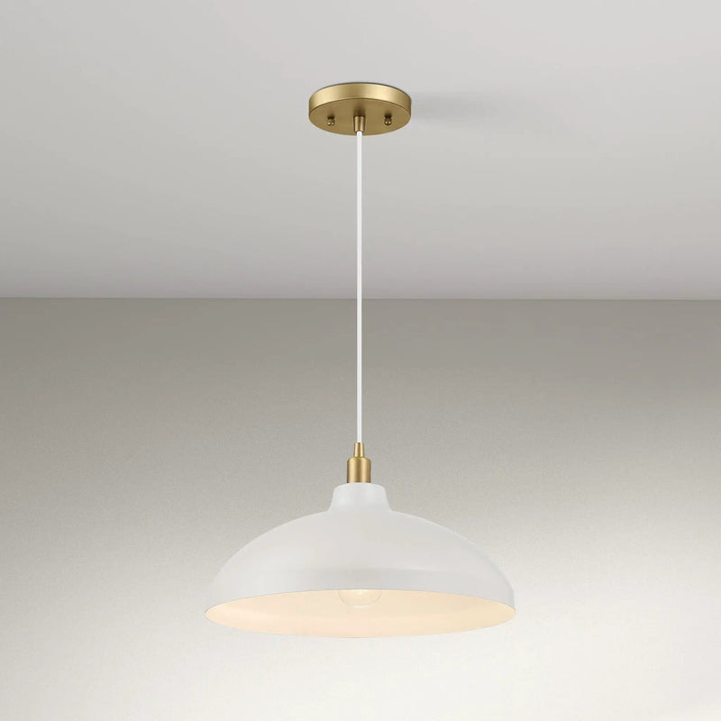 Astral - Single Light Pendant Lamp For Entrance Kitchen Island - Gold / White by Unique Piece Furniture