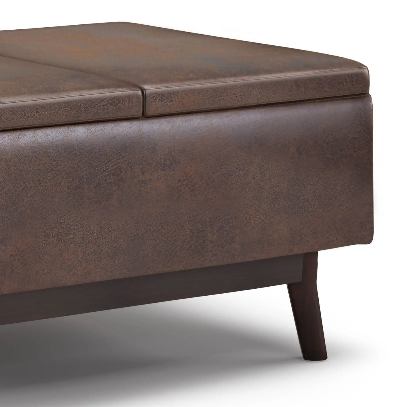 Owen - Tray Top Small Coffee Table Upholstered Storage Ottoman by Unique Piece Furniture