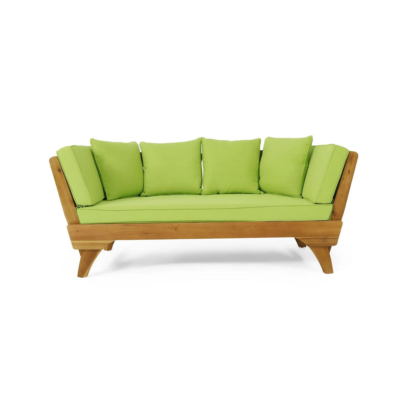 Outdoor Acacia Wood Expandable Daybed With Cushions by HouseOfZazla