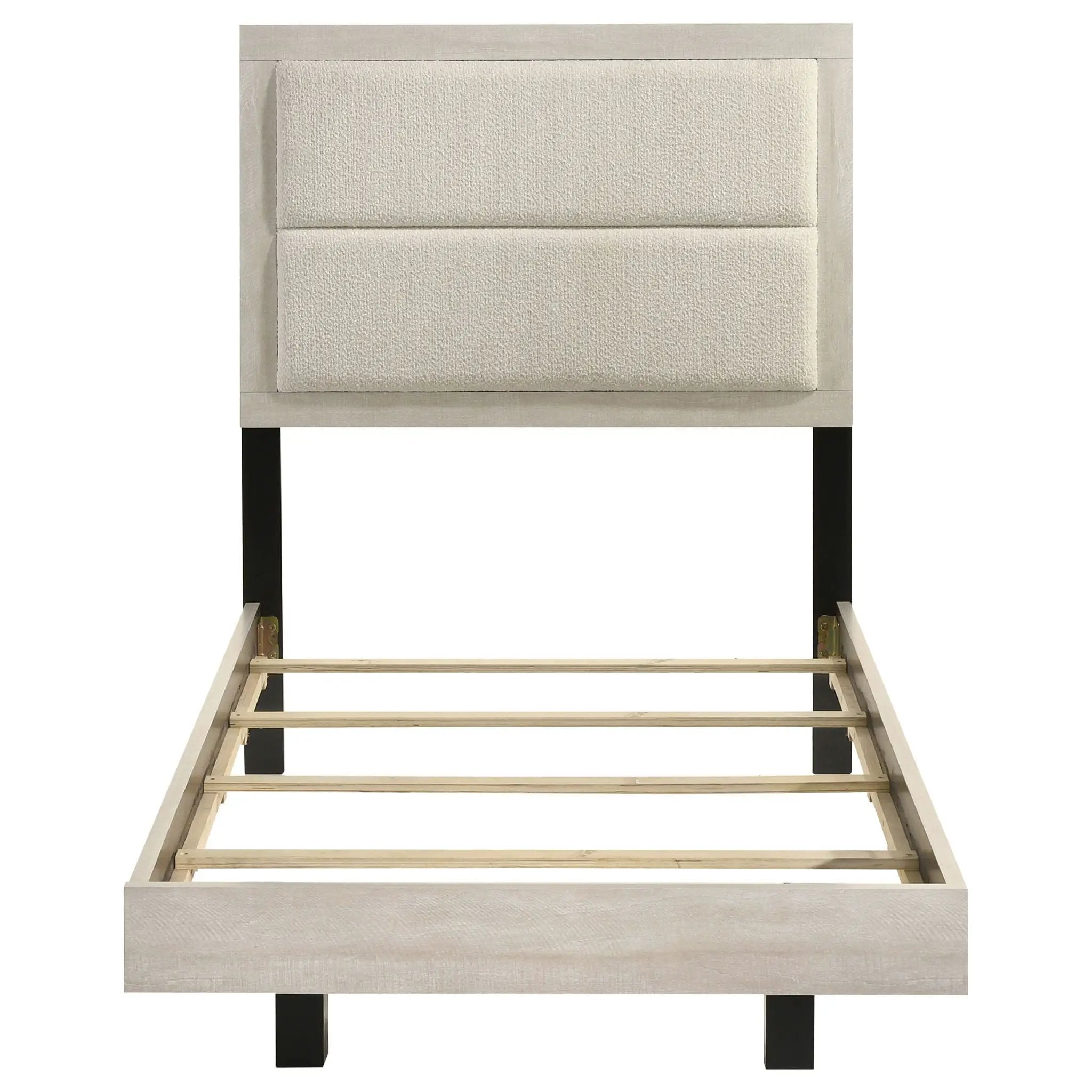 Trenton 54-inch Wood Twin Panel Bed Rustic Cream by Unique Piece Furniture
