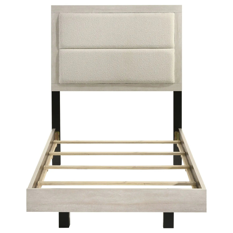 Trenton 54-inch Wood Twin Panel Bed Rustic Cream by Unique Piece Furniture