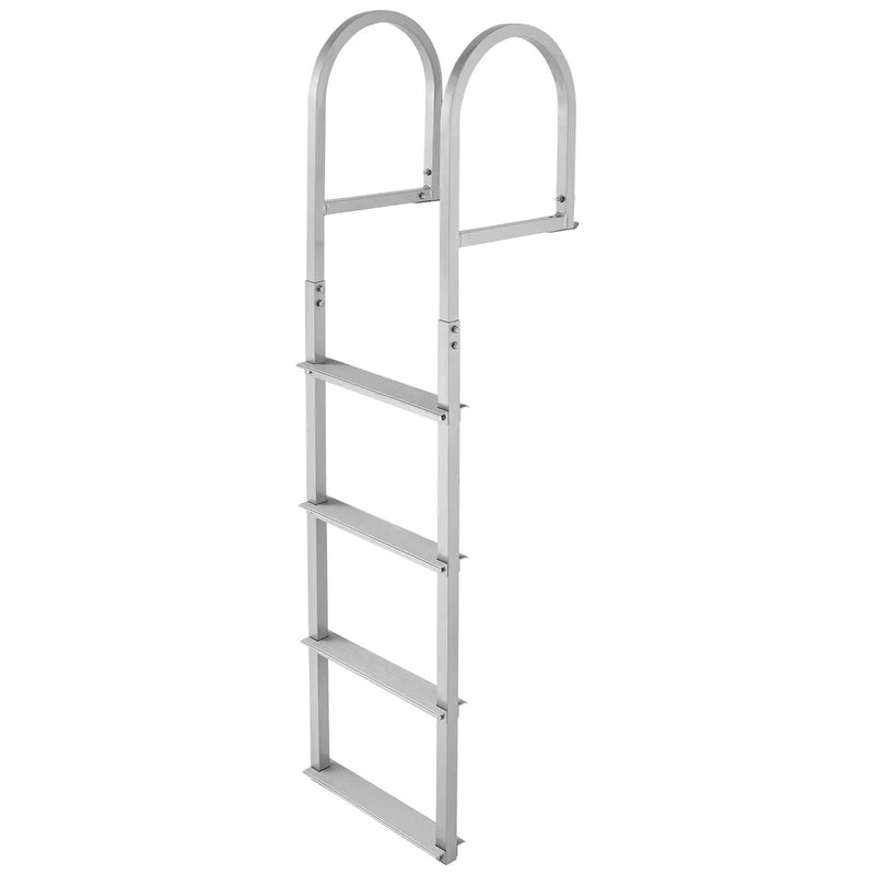 Removable Dock Ladder, 4 Steps, Aluminum Alloy Pontoon Boat Swim Ladder by HouseOfZazla