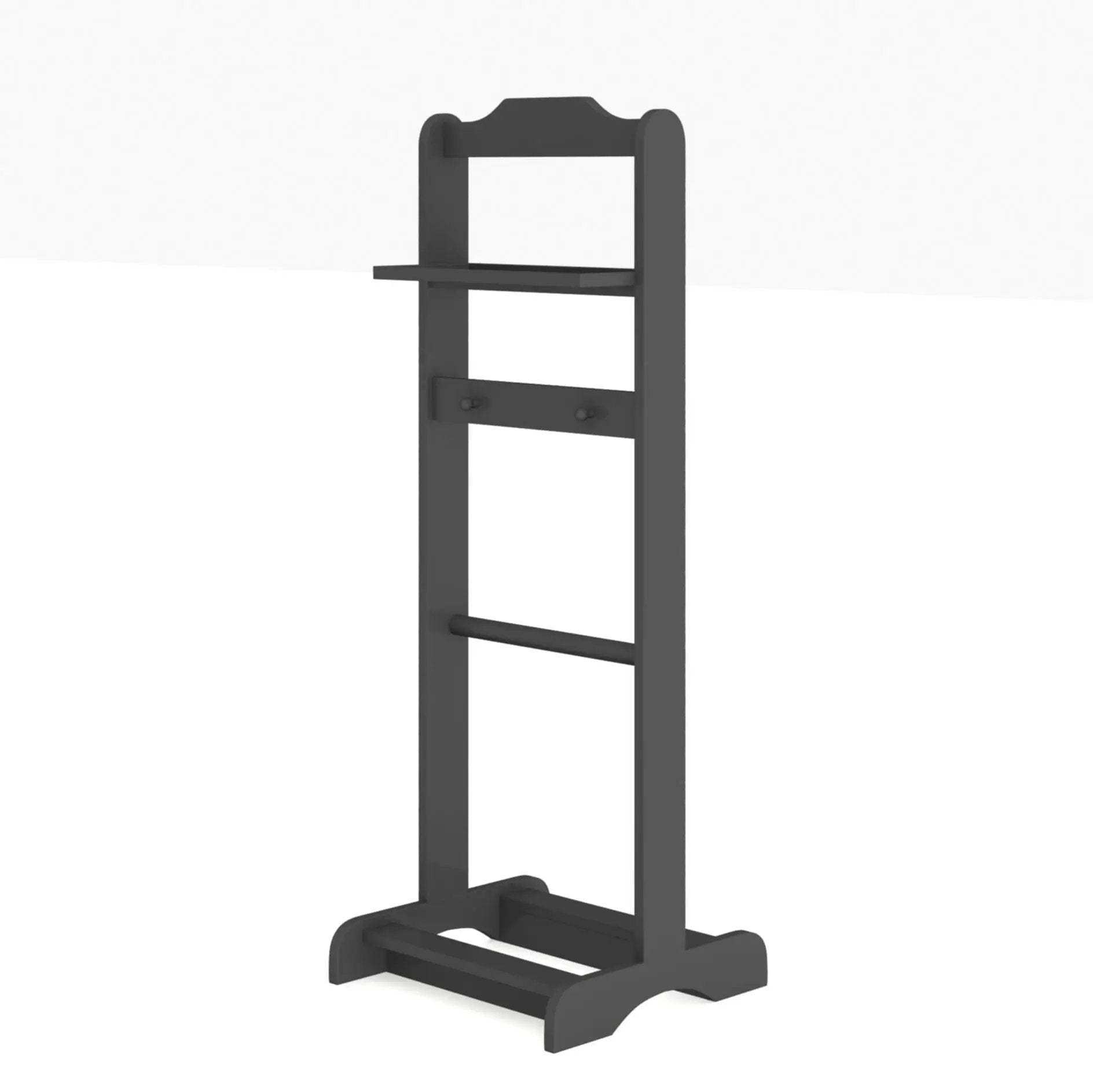 Accent Portable Garment Rack, Clothes Valet Stand With Storage Organizer by HouseOfZazla