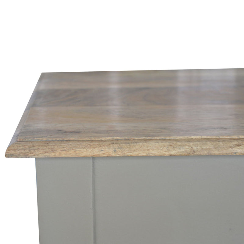 Hand Painted Writing Desk - Gray by HouseOfZazla