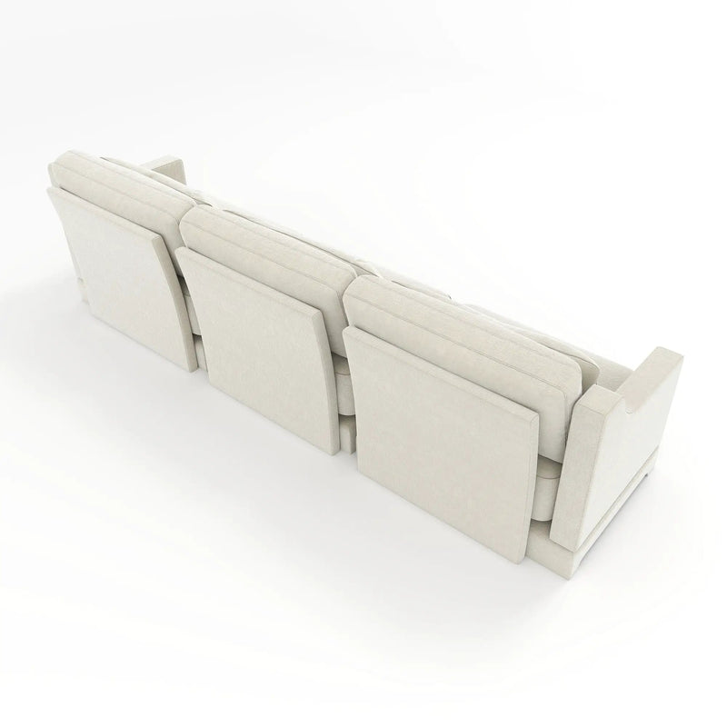 Elegant Sofa With Ergonomic Design And Lumbar Pillows