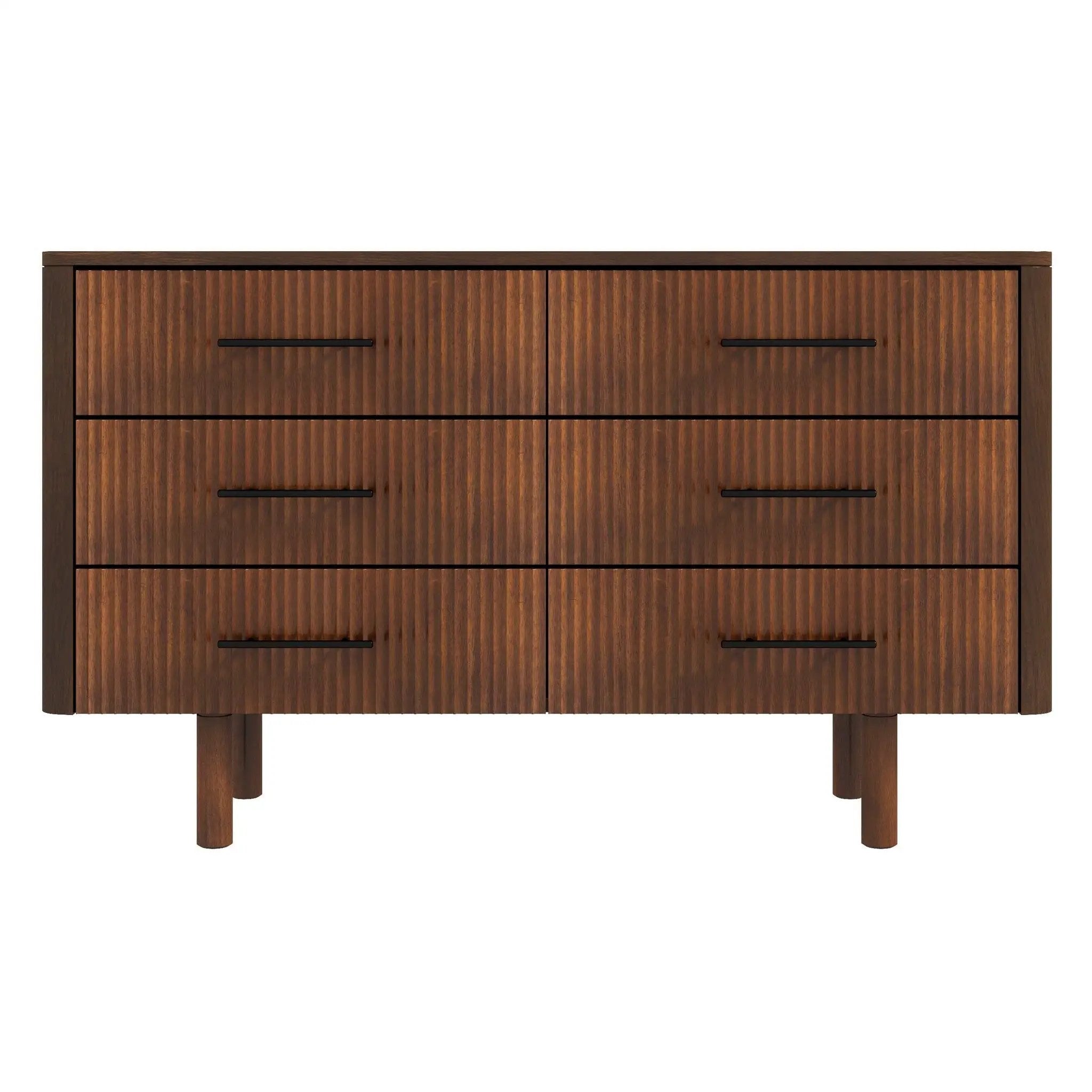 Logan - Dresser With 6 Drawers - Brown by HouseOfZazla
