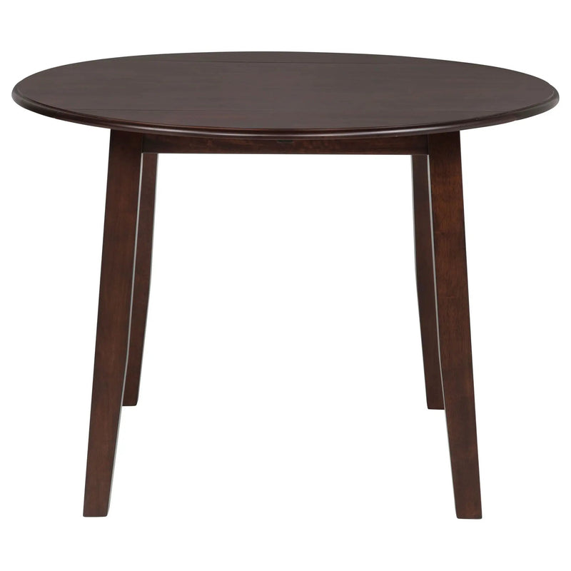 Barton 5-piece Round Wood Dining Table Set Dark Brown by Unique Piece Furniture