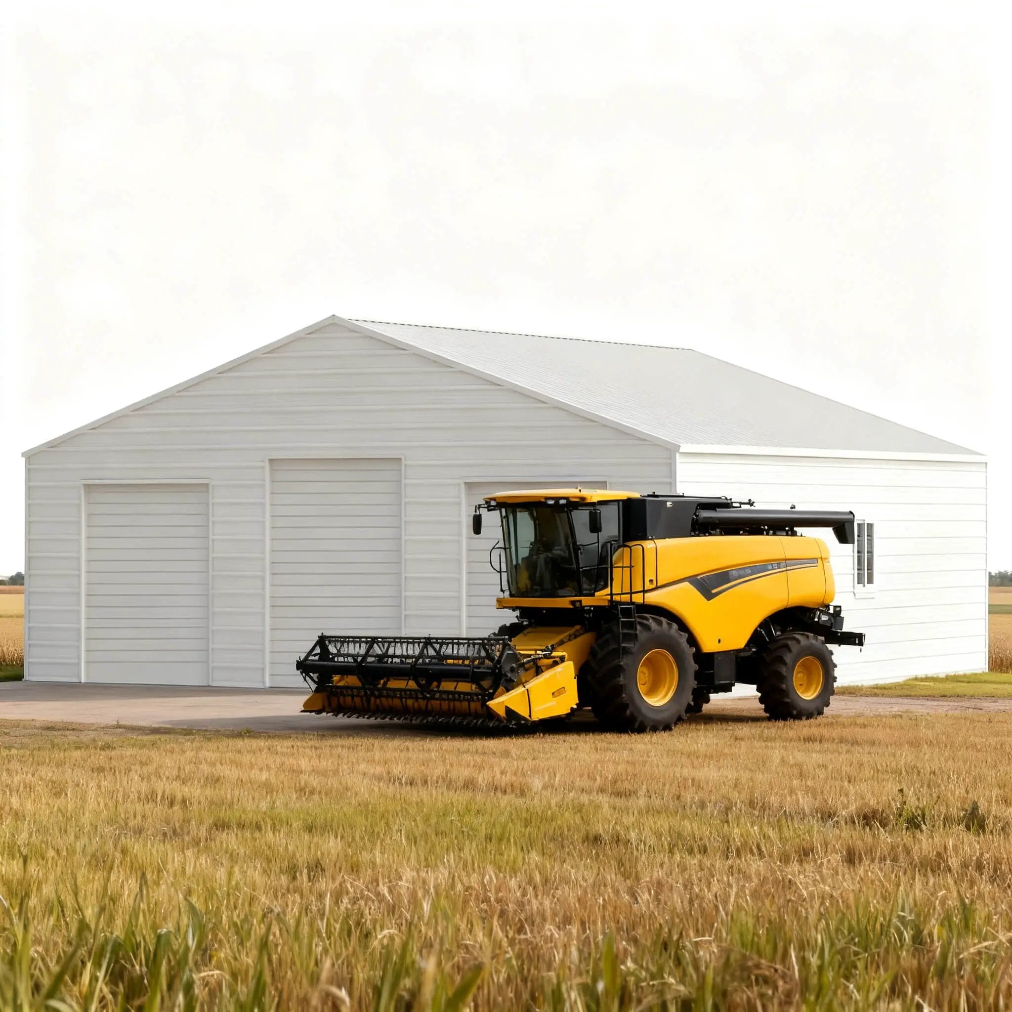 [39X39FT] Extra-Large Heavy-Duty Galvanized Steel Barn Building Shed With 3 Rolling Door Garages (SAK10234) by SAKSBY WHOLESALE