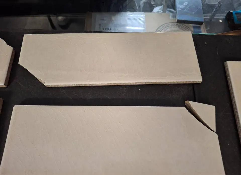 Open Box MSI Portico Pearl 4 in. x 12 in. Handcrafted Glossy Ceramic Subway Wall Tile (5 sq. ft. / case) by Selzalot