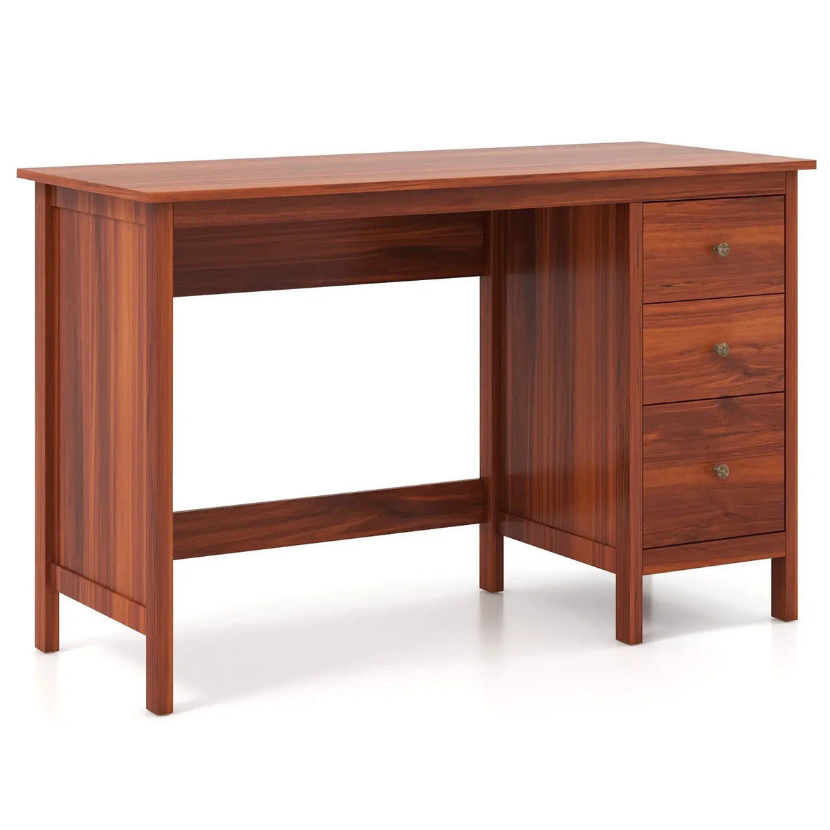 3-Drawer Home Office Study Computer Desk with Spacious Desktop, photo 9 of 10
