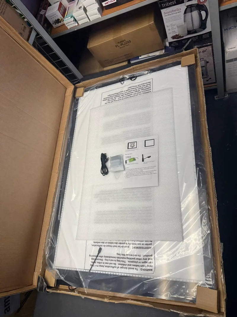 Open Box TOHETO Rechargeable A1 Light Pad 35.4"x23.6", Large LED Light Board for Diamond Painting, 3-Color Modes Light Box, 5 Levels/Stepless Dimming Light Table, Lightbox for Tracing and Drawing, Sketching by Selzalot
