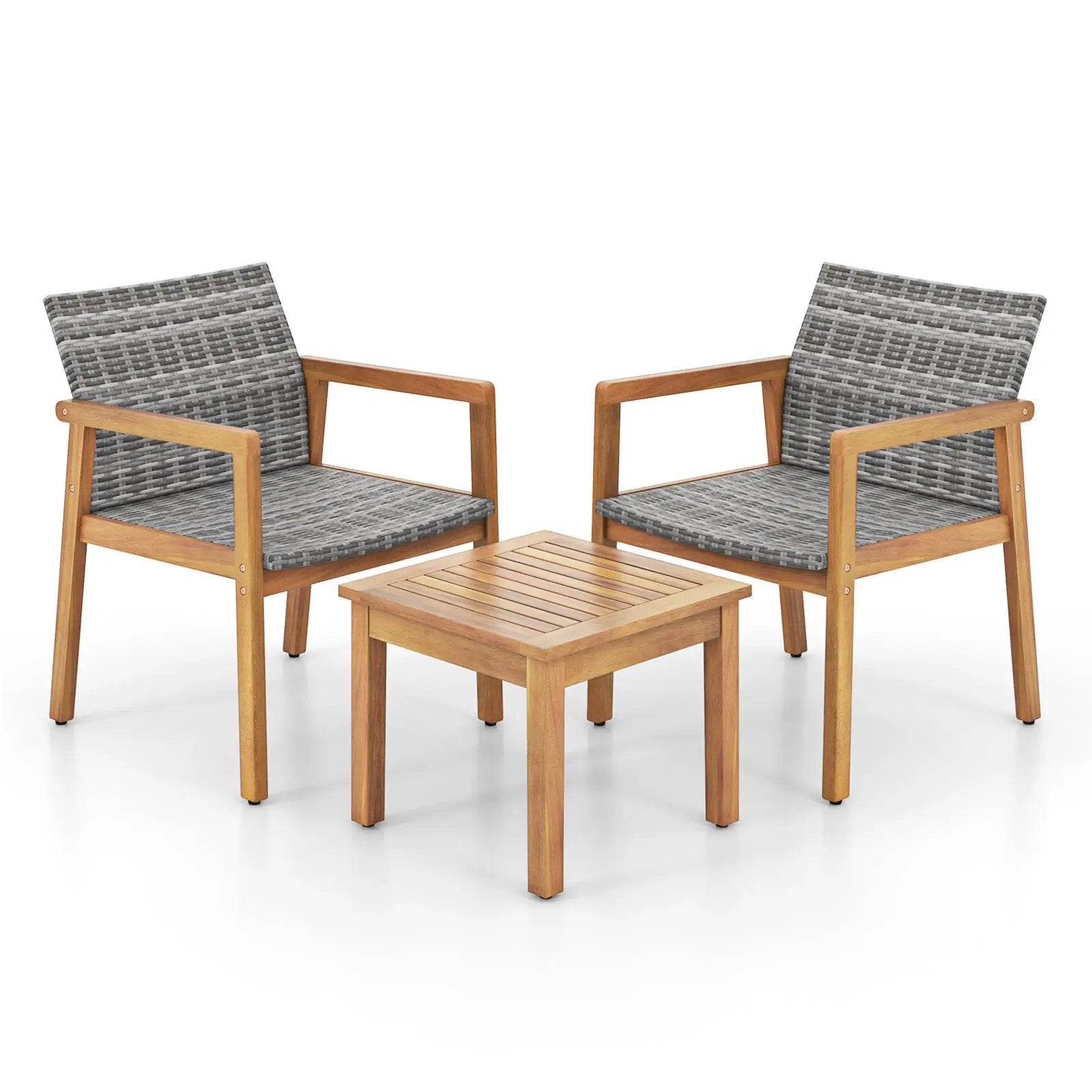 3 Pieces Patio Furniture Set with Chair by DirectDeals